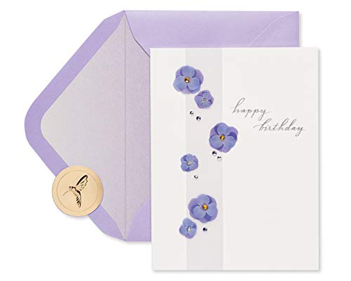 Papyrus Purple Floral Birthday Card for Women, Perfect for Mom, Aunt, Daughter (Truly Special)