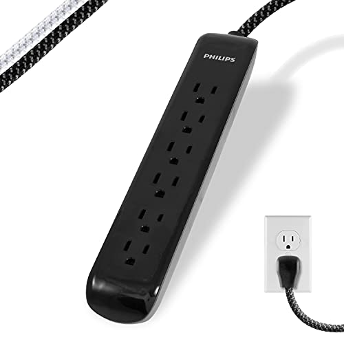 Philips 6 Outlet Surge Protector Power Strip Solid & Stylish A power strip from Philips that offers