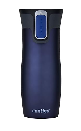 (-39%) Contigo Thermobecher West Loop Autoseal, Edelstahl Isolierbecher, Reisebecher, Kaffebecher To Go, auslaufsicher, 100% dicht, hält bis zu 5h heiß/12h kalt, 470 ml, BPA frei, Monaco