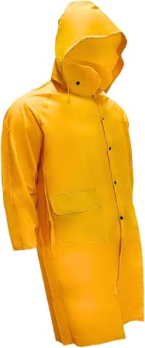 Magid Glove & Safety RainMaster Heavyweight PVC Raincoat, 1 Jacket, Size XL, Yellow, R2014