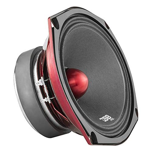 DS18 PRO-X694 BM Loudspeaker - 6x9, Midrange, Red Aluminum Bullet, 400W Max, 200W RMS, 4 Ohms - Premium Quality Audio Door Speakers for Car,Truck and Motorcycle Stereo Sound System (1 Speaker)
