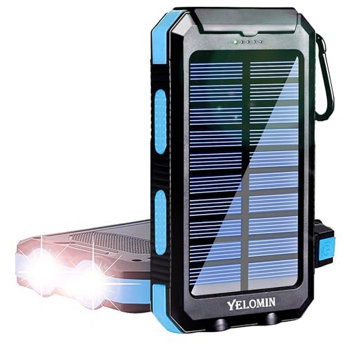 YELOMIN Solar Power Bank An affordable solar charger with a flashlight and compass.