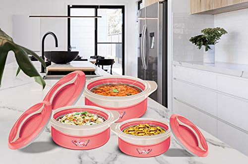 MILTON Zenith Jr Casserole Set of 3, Pink
