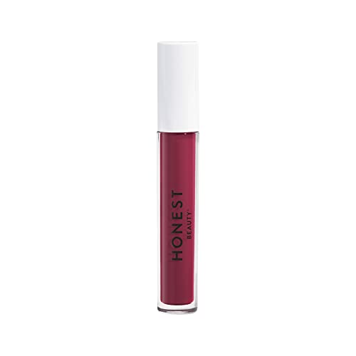 Honest Beauty Hydrating Liquid Lipstick with Hyaluronic Acid + Avocado Oil | EWG Verified, Vegan + Cruelty Free | Fearless, .12 fl oz