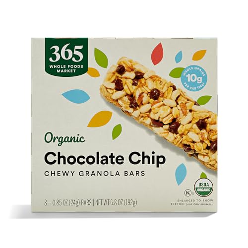 365 by Whole Foods Market, Organic Chocolate Chip Chewy Granola Bars, 8 Count