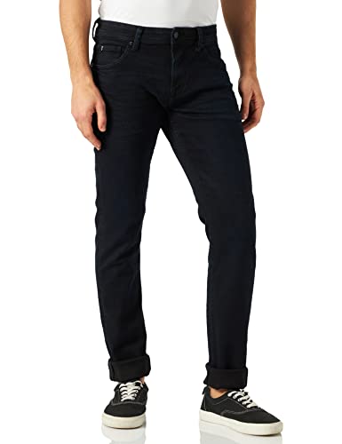 (-30%) TOM TAILOR Denim Herren Piers Slim Jeans 10170 - Blue Black Denim 36W / 32L