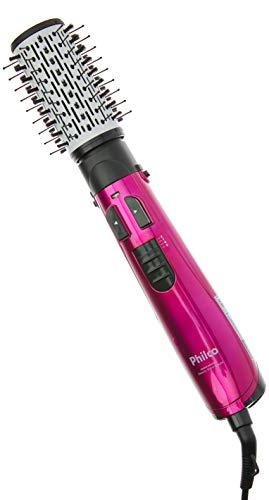 Philco Escova Rotativa, Beauty Shine Single Pec03R, 1000W, Rosa, 220V, Plástico e Metal