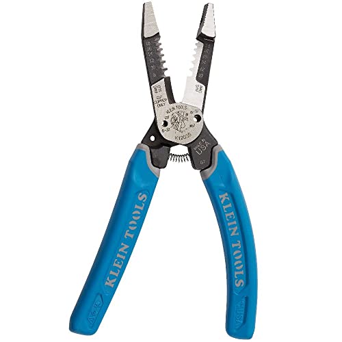 Klein Tools K12035 Klein-Kurve Wire Cutters, Made in USA, Heavy Duty Wire Stripping Tool