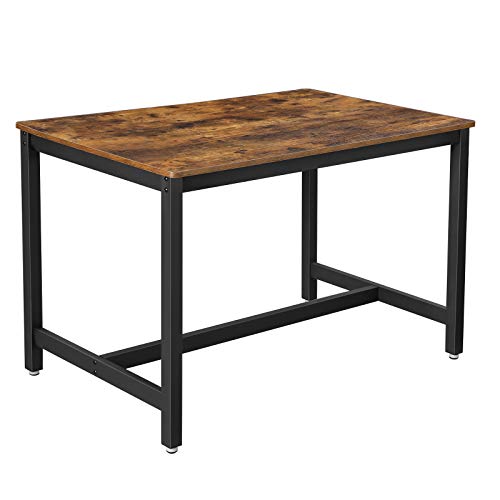 Vasagle Industrial Dining Room Table Simple Yet Solid A simple and sturdy dining table that fits