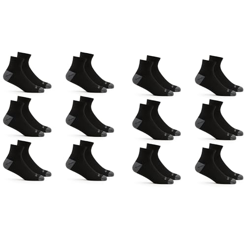 Fruit of the Loom Men's Dual Defense Ankle Socks 12 Count ( 1Pack)