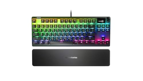 (-11%) SteelSeries Apex 7 TKL - Mechanische Gaming-Tastatur – Kompakt (TKL) – OLED Smart Display – Rot Schalter – Amerikanisch (QWERTY) Layout - Kompakt (TKL)