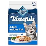 Blue Buffalo Blue Tastefuls Natural Adult Indoor Cat Chicken & Brown Rice Recipe Food for Cats 10 lb