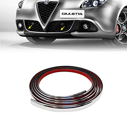 Quattroerre Chrome Profile Sticker Dam Bumper Front Alfa Giulietta with 3M APT Double-Adhesive