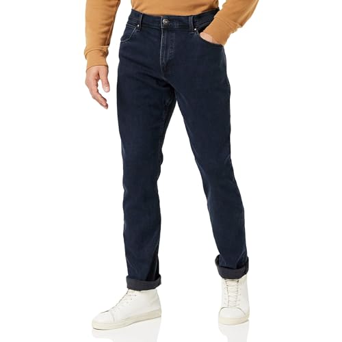 🔥 STARKER PREIS (-38%) Wrangler Herren Red Kabel Regular Jeans, Blue Black, 40W / 30L EU