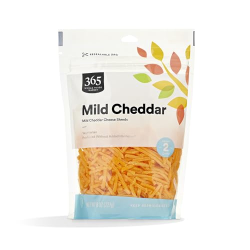 365 by Whole Foods Market Shredded Mild Cheddar, 8 OZ