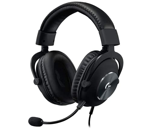 Logitech G Pro X Gaming Wired Over Ear Headphones with Mic Blue Voice DTS Headphone:X 2.0, 50Mm Pro-G Drivers, 2.0 Surround Sound for Esports Gaming, 