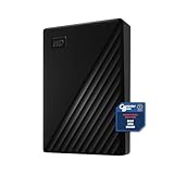 WD 5TB My Passport Disco Duro Externo Portátil, USB 3.2 Gen 1/USB 3.0, Copia de seguridad y protección con contraseña, Formateado para Windows, ChromeOS y MacOS, Negro