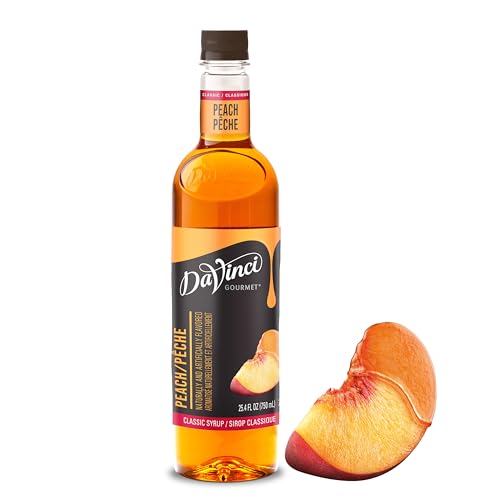 DaVinci Gourmet Classic Peach Syrup, 25.4 Fluid Ounces (Pack of 1)