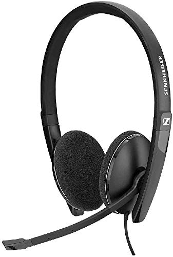 Sennheiser Pc 3.2 Chat-Lightweight Stereo Headset with Adjustable Noise-Cancelling Microphone-for Internet Telephony and E-Learners-Pc Connectivity- G