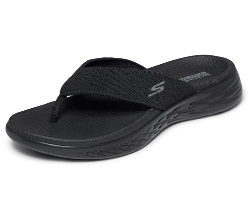 Skechers Women's On-The-Go 600 Sunny, Black, 8