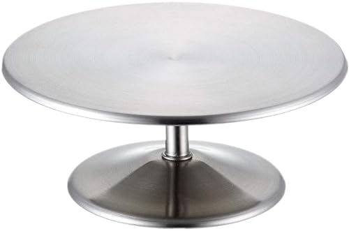 Aoyoshi 579288 Cake Stand, Matte Silver, Diameter 4.6 inches (118 mm), Single Display