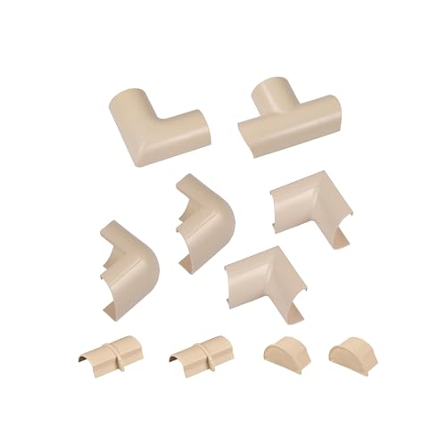 🔥 STARKER PREIS (-33%) D-Line CLOAP3015M Mini Kabelkanal Clip-Over Verbindungsstücke Multipack, Aufsteckbare Verbindungsstücke, Verbinden Sie mehrere 30x15mm Kabelkanäle - 10-teiliges Kabelkanal Zubehör Set - Magnolia