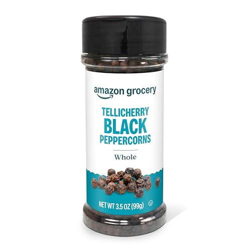 HAPPY BELLY - Tellicherry Black Pepper, Whole Peppercorn, 3.5 Ounces