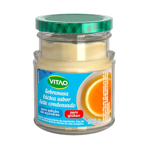 VITAO Leite Condensado Zero Açúcar 200g – Sem Glúten, Textura Cremosa e Sabor Tradicional