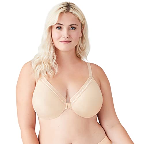 Wacoal womens Perfect Primer Front Close Underwire Full Coverage Bra, Sand, 42DD US