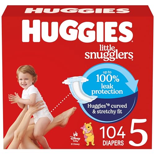 Huggies Size 5 Little Snugglers Baby Diapers 104 Count