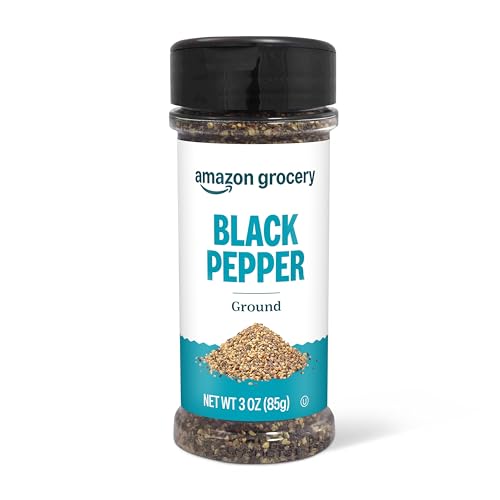 Amazon Grocery, Ground Black Pepper, 3 Oz (Previously Happy Belly, Packaging May Vary)