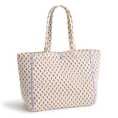 Vera Bradley Premium Cotton Hathaway Tote Bag, Rachel Ditsy