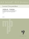 Jiddisch: 5 Lieder f&uuml;r Stimme (Gesang) und Streichquartett. Gesang und Streichquartett. Partitur und Stimmen.