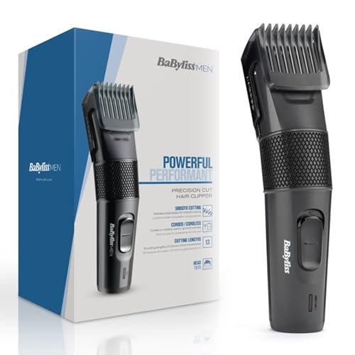 (-52%) BaByliss Precision Cut Haarschneider, Kabellose Haarschneidemaschine, 0,5-24mm, 13 Längeneinstellungen, 60 Minuten Laufzeit, Klinge aus rostfreiem Edelstahl, Schwarz, E786E