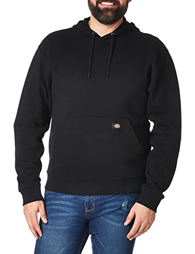 Dickies Men's Pullover Fleece Hoodie, Black, Large