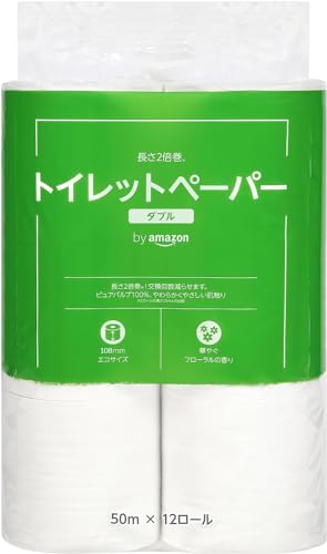 by Amazon トイレットペーパー 2倍巻 50m×12ロールの商品画像