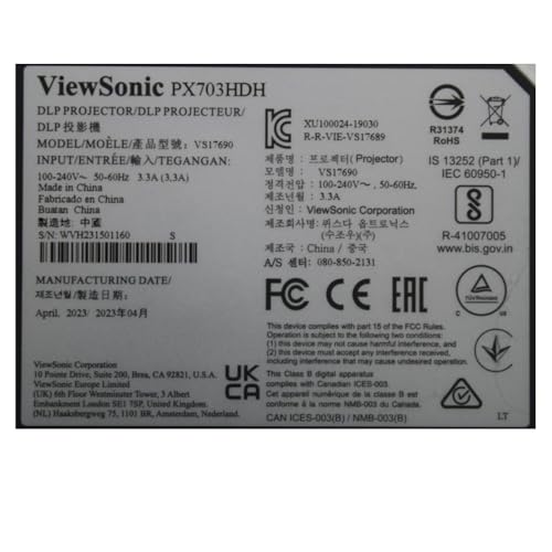 ViewSonic PX703HD 1080p Projector Good for Gaming A capable short throw projector with features