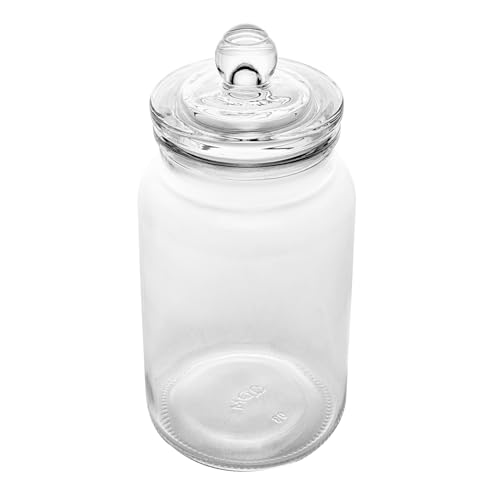 LYOR - Porta Mantimento de Vidro com Tampa Arena 1,6L