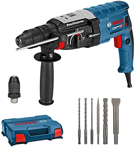 (-58%) Bosch Professional Bohrhammer GBH 2-28 F (Leistung 880 Watt, Bohr-Ø Beton max: 28 mm, inkl. 6tlg. Bohr-Meißel-Set, SDS-Plus,) - Amazon Exclusive, Corded Electricac_dc