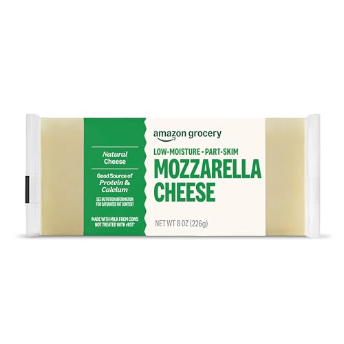 Amazon Grocery, Mozzarella Cheese, 8 Oz (Previously Happy Belly, Packaging May Vary)