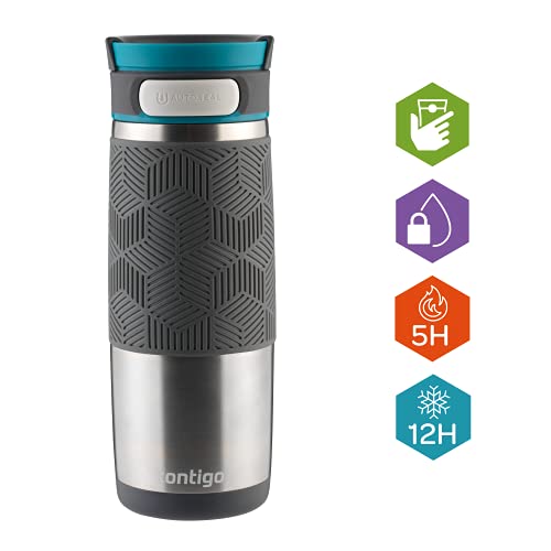🔥 STARKER PREIS (-36%) Contigo Thermobecher Transit Autoseal, Edelstahl Isolierbecher, Kaffebecher to go, auslaufsicher, spülmaschinenfester Deckel BPA-frei, 470 ml, 1 Stück (1er Pack)