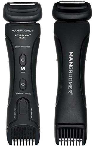 MANGROOMER Lithium Max Plus Body Groomer, Ball Groomer, Body Trimmer, Electric Groin Hair Trimmer with Free Bonus Foil I