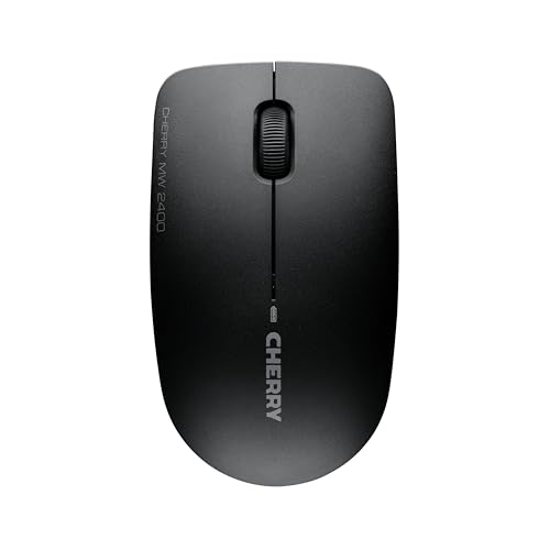 🔥 STARKER PREIS (-55%) CHERRY MW 2400, Kabellose Maus, Symmetrisches Design für Rechts- & Linkshänder, 2,4 GHz Funk, Optischer Sensor, GS-Zulassung, Batteriebetrieben, Schwarz