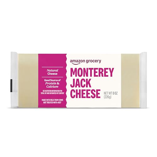 Amazon Grocery, Monterey Jack Cheese, 8 Oz (Previously Happy Belly, Packaging May Vary)