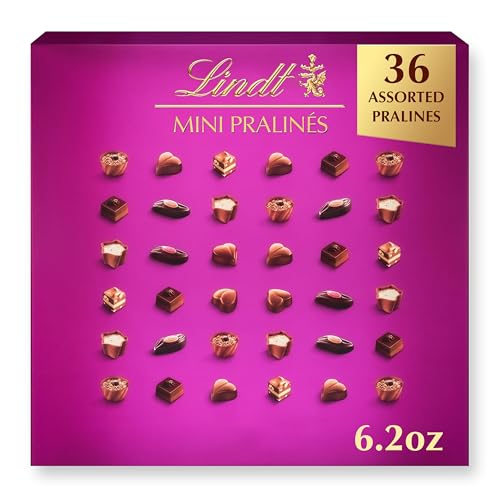 Lindt Mini Pralines, Assorted Chocolate Pralines with Premium Filling, Perfect for Mother’s Day Gifting, 6.2 oz Box