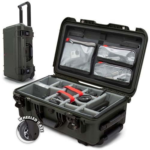 NANUK 935 Pro Photo Kit – Wasserdichter Hartschalenkoffer für Kameras, mit gepolsterten Trennwänden und Rollen, 56 x 36 x 23 cm – Staubdicht und stoßf