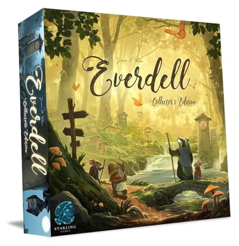 Everdell Collector’s Edition Board Game – Premium Strategy Worker Placement Game for Adults & Teens, 1–4 Players, Age 14+, Deluxe Fantasy Tabletop Game with Exclusive Expansions & Metal Tokens