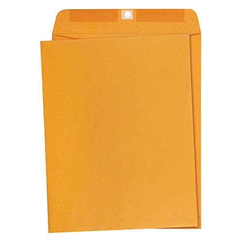 Amazon Basics Clasp Kraft Envelopes, Gummed Mailing Envelope, 10 x 13 inch, 100-Pack