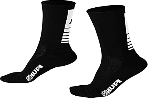 Meia Hupi Run para Corrida Preto/Branco 1 Par, Cor: Preto/Branco | 1 Par, Para Corrida, Para Bike