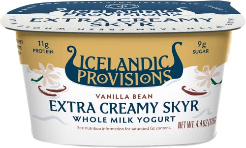 Icelandic Provisions, Vanilla Bean Extra Creamy SKYR, 4.4 Ounce